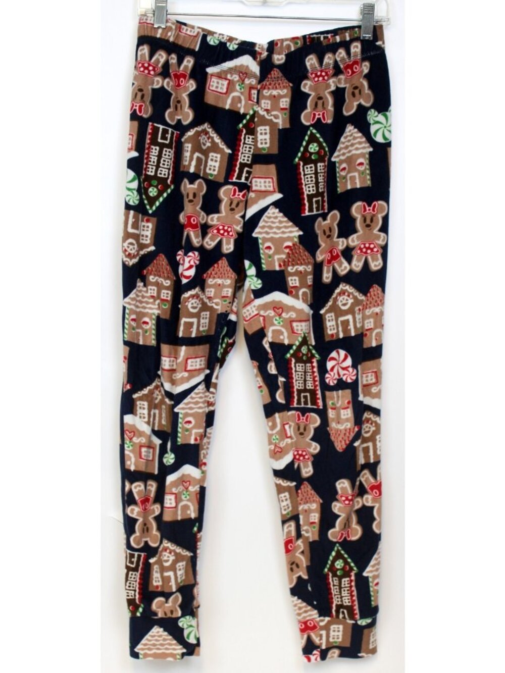 Disney Christmas Lounge pants sz Small 4-6 Women Micky Minnie Gingerbread House